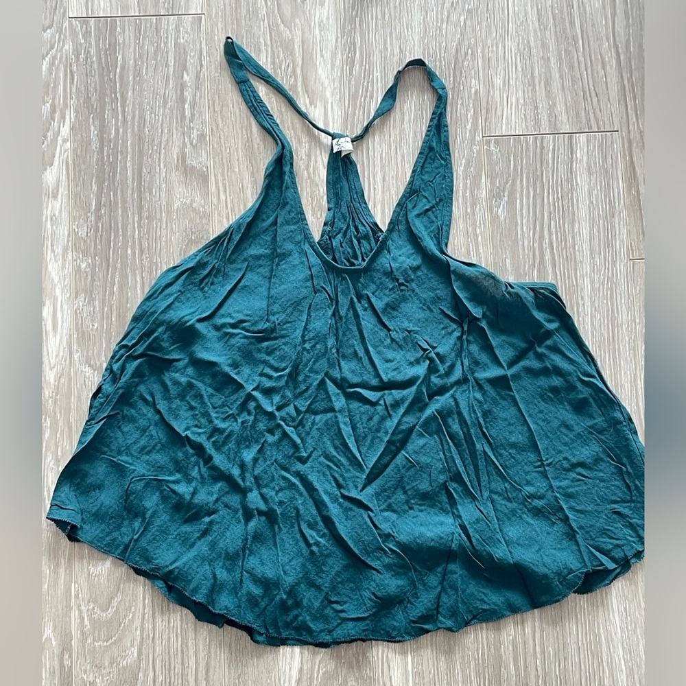 Elegant Emerald Green Women's Free People Tank Top